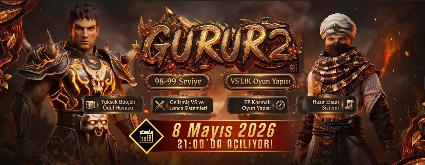 Gurur2 98-99 Metin2 Vslik PvP Giriş Resmi